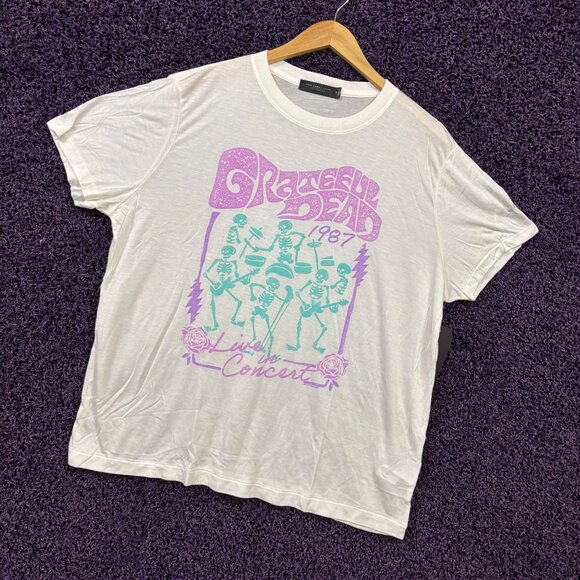 Grateful Dead 1987 The Dead Live in Concert Band T-Shirt XL - Picture 3 of 4